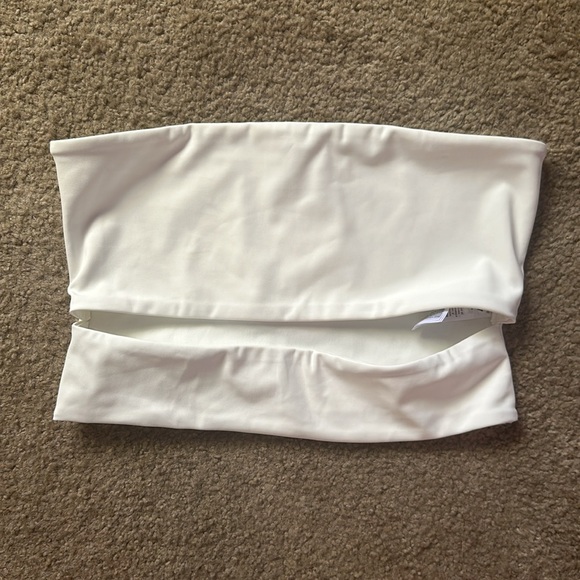 Edikted Darcey Cut-Out Tube Top white NWT - Picture 2 of 4